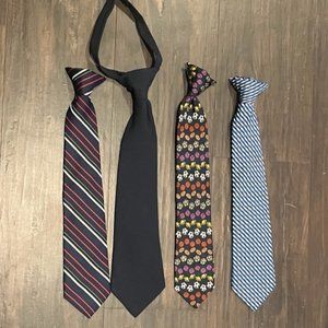 Four Boys Suit Ties Colors Vary
